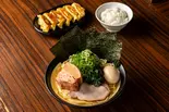 特製4点盛ラーメン ライス、背脂生姜餃子セット（百麺 中目黒店）