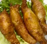 トリ皮餃子2個(からあげ専門店 鶏笑 北花田店)