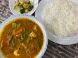 Vegetable ＆ Beans Curry Japanese Rice Set 豆と野菜のカリーライスセット(日本米)（南インド料理コチンニヴァース）