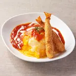 海老フライ(2本)＆ 濃厚トマトソースオムライス≪4298≫（洋食 KiKi 三宮南店）