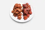 【ハーフ＆ハーフ】フライド+甘いピリチキン（【韓国チキン専門店】オーマイチキン）