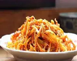 红油笋丝 筍の千切り和え物(中国流ピリ辛しゃぶしゃぶ 冒牌火锅菜)