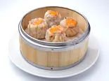 蟹みそシュウマイ(蟹皇焼売)（中華料理美山飯店）