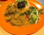 ビーフレンダンライス付き beef rendang with rice（マレーシア屋台料理 ちりばり 五反田本店）