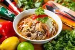 [T]トムヤム麺【menu限定】ก๋วยเตี๋ยวต้มยํากุ้ง（シャムチャントラー）