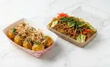 たこ焼き ポン酢10個と焼きそば（丸笑）