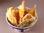 のどぐろ天入り海鮮6種の贅沢天丼（どんまつ 津田沼）