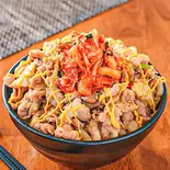 キムチーズにんにく醤油豚丼肉大盛 (お肉400g)（激盛り豚丼 メガトン 江古田店）