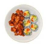 三青堂キンパとダッカンジョンのセットCOMBO（삼청당三青堂 韓国プレミアムキンパ専門店）
