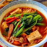ライスヌードル麻辣烫(米线麻辣烫)麺とスープのみ（屯舍 麻辣湯 大阪第1ビル店）