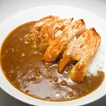 ささみのニンニク醤油焼カレー（蒲田松家カレー）