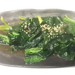 ほうれん草にんにく炒め(居酒屋福盛)