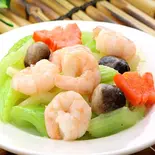 エビとセロリの炒め（三国の宴）