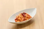 辛さ選べる・ベーコンを使った激辛アラビアータスパゲティーニ（イタリアンカフェ レスタート(旧巣鴨レスト・レスト・レスト)）