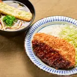 お得なセット!ジャンボチキンたれカツ弁当(ミニうどん付き)(たれカツ丼わらじ屋 中野店)