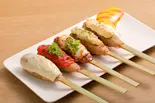 生つくね盛り合わせ(5本)（焼鳥・串カツ たま 名掛丁店）