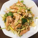 ネギ焼豚と辛味噌和え(天鴻餃子房 新川店)