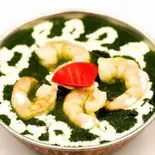 海老ほうれん草カレー prawn spinach curry(インドネパールレストランアムル)