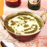 ほうれん草パニール Spinach Paneer（ハリオム 洗足池店）