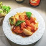 甘酢白身魚炒め(中華料理錦楽軒)