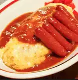 ソーセージオムライス（パラダイスカレー 鶴橋店）