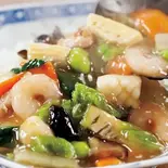 海鮮あんかけ焼きそば Seafood fried noodles with thick sauce(中華料理 酔笑酒場 渋谷店)