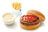【+60円ドリンクセット】ダブルハンバーガー(モスバーガー 薬院店)