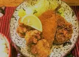 ミックスフライ定食（定食屋 ねこにこばん）