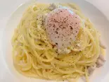 温玉のカルボナーラCarbonara with soft-boiled egg（麺や鳥我）