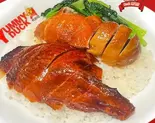 ロースト肉ご飯2種盛り（ヤミーダック秋津店）