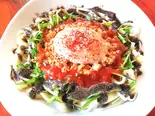 黑胡麻担々タコスそば（沖縄食材ダイニング キリバール）