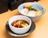特製スペシャル醤油つけ麺 Special Soy Sauce Tsukemen(塩つけ麺 灯花 四谷本店)