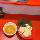 赤家のかつおつけ麵（横浜家系ラーメン赤家田無店）