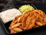 【生姜たっぷり】豚しょうが焼き弁当140g/Ginger fried pork back bento（【ライス大盛り無料】豚しょうが焼き本舗 TONかず 四ツ橋店）