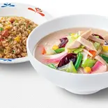野菜たっぷり食べるスープチャーハンセット（リンガーハット マークイズみなとみらい店）
