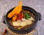 エビフライのトマトチーズカレーうどん(札幌トマトカレーうどん 栄店)