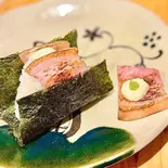 炙りベーコンわさびマヨ Seared Bacon Wasabi Mayo（手づくりおむすび すがもと）