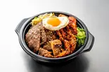 目玉焼き乗せ！！欲張り3種カルビ丼（南大門ポチャ）