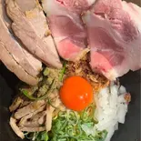 焼豚入り煮干しまぜそば（中華そば ひのき屋）