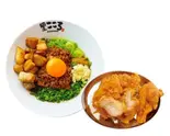肉入り台湾まぜそば からあげセット（麺屋こころ 日吉店）