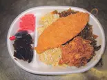 辛子高菜弁当 Karashi Takana Bento Box（魚市場直接仕入れの店やましょう）