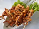 烤鱿鱼串(10本)/イカ串(10本)（庄稼院）