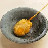 かぼちゃの串揚げ1本（炭火串焼 ふだに）