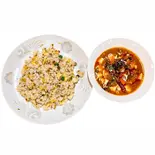 五目炒飯+麻婆豆腐セット（中華料理 渤海飯店）