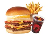 NY月見もっち®バーガーダブルセット（ウェンディーズ・ファーストキッチン 稲城アメリアショッピングセンター）