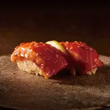 金ごま醤油漬け 生サーモン（回転寿司みさき イセザキモール店）