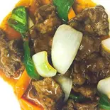 牛肉のオイスターソース炒め（皆来）