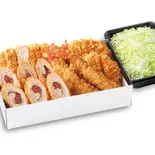 季節のかつ尽くし（梅しそ巻）（濵かつ 福岡天神店）