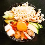 チーズスンドゥブチゲ（韓国食堂明）