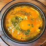 チーズスンドゥブチゲ（カンコクアジアンレストラン）